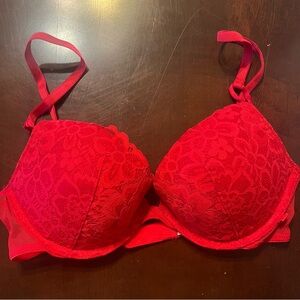 Victoria’s Secret Push-Up Red Lace Bra- 34C